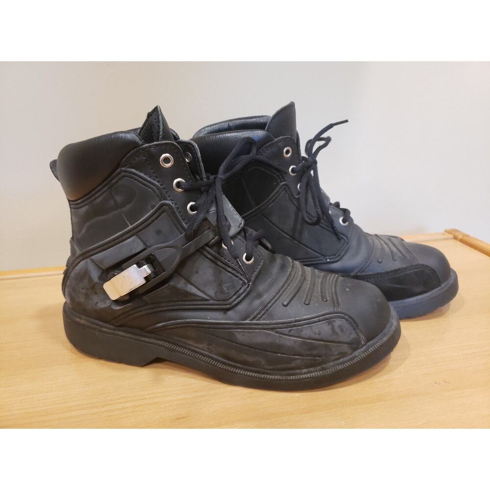 Joe Rocket Big Bang Black Ankle high Motorcycle boots Sz 10